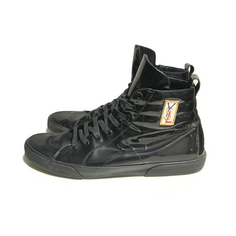 【USED】00'S YSL PATENT LEATHER SNEAKERS