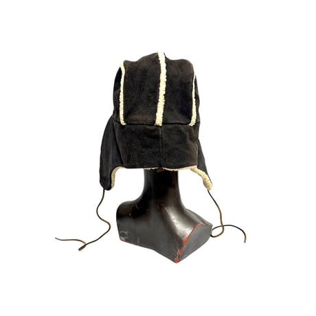 【USED】90's-00's OLD GAP COW LEATHER AVIATOR CAP
