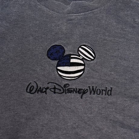 【USED】90's Walt Disney World STARS & STRIPES MICKEY MOUSE SILHOUETTE TOP