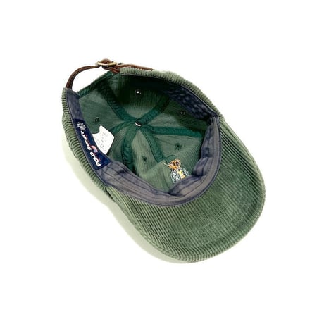 【USED】90'S POLO SPORT RALPH LAUREN POLO BEAR CORDUROY CAP
