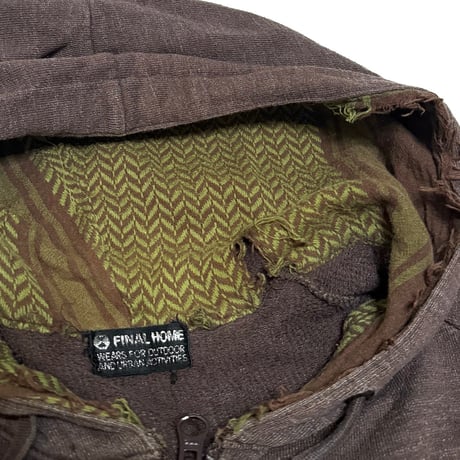 【USED】90's FINAL HOME DOUBLE ZIP HOODIE with SCHMUG