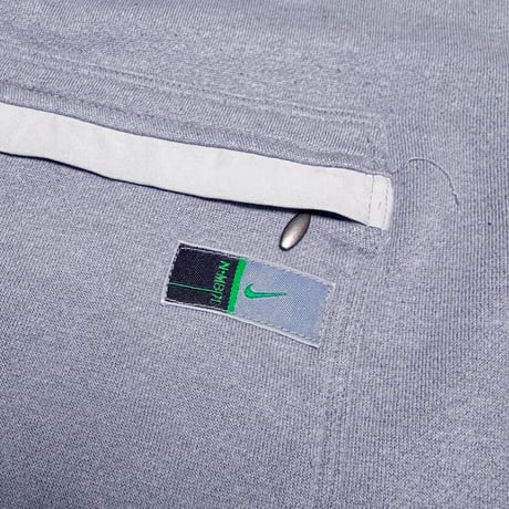 【USED】90's-00's EURO NIKE Utility Pocket Sweatshirt Ice Blue