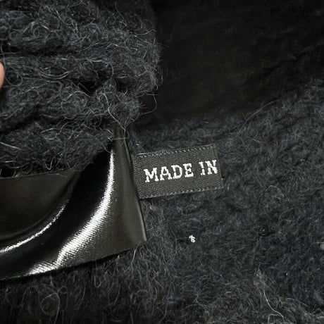 【USED】00'S ANN DEMEULEMEESTER WOOL × ALPACA LOW GUAGE KNIT