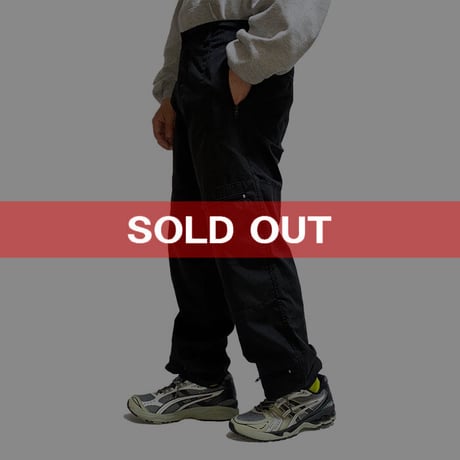 【USED】00'S STUSSY FLIGHT PANTS BLACK