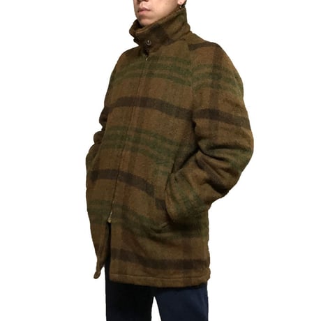 【USED】60'S SIR JAC CHECK BOA WOOLCOAT