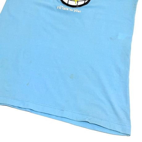 【USED】 90'S W.&L.T. PUK PUK T-SHIRT SKY BLUE ②