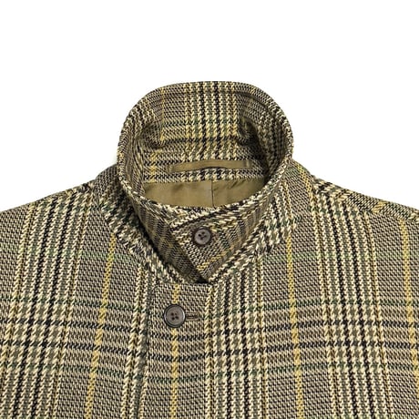【USED】80's Burberrys’ Wool Check Balmacaan Coat