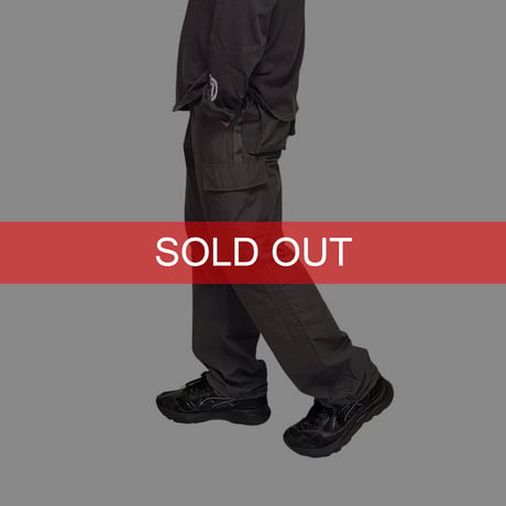 【USED】00's GOODENOUGH NYLON CARGO PANTS GRAY
