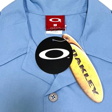 【DEAD STOCK】00'S OAKLEY OPEN COLLAR SLATE BLUE