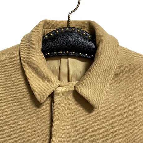 【USED】00's PRADA MINIMAL DESIGN WOOL COAT CAMEL