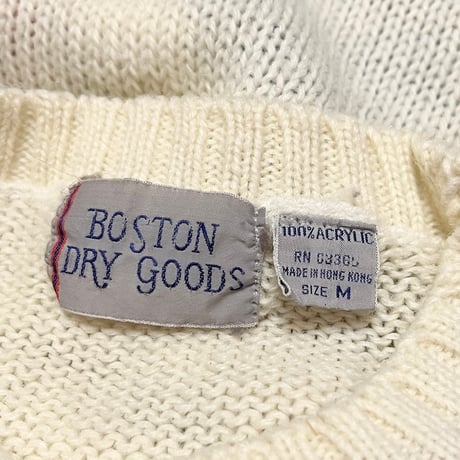 【USED】90'S BOSTON DRY GOODS ARGYLE KNIT SWEATER