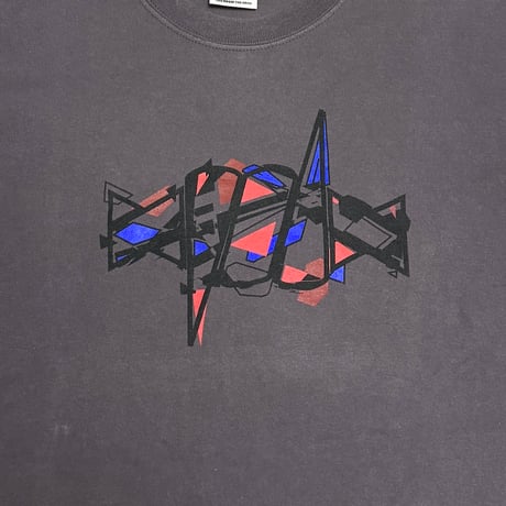 【USED】90's-00's RECON Barbed Icon Abstract Graphic T-shirt