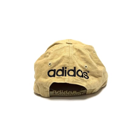 【USED】80's adidas EMBROITERED TREFOIL CAP BEIGE