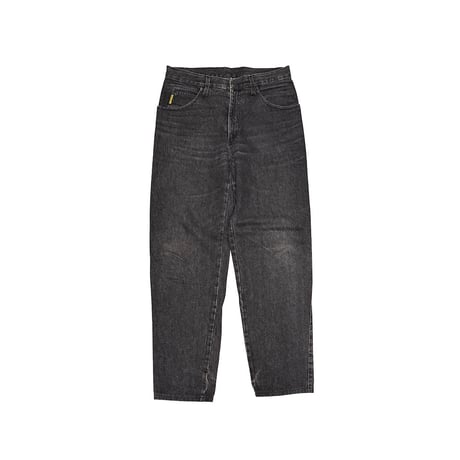 【USED】80's-90's ARMANI JEANS Loose-Fit Tapered Denim Black