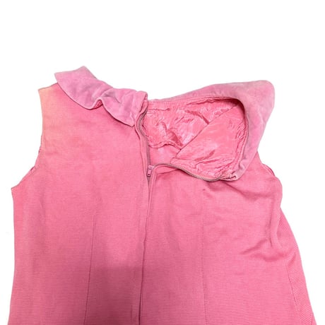 【USED】60's UNION MADE Barbie N/S DRESS