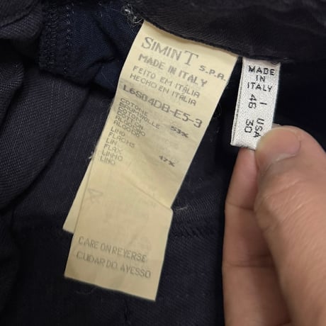 【USED】90's ARMANI JEANS DRY COTTON CARGO SHORTS