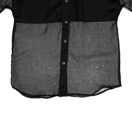 【USED】80's-90's judy knapp S/S SHEER SHIRT