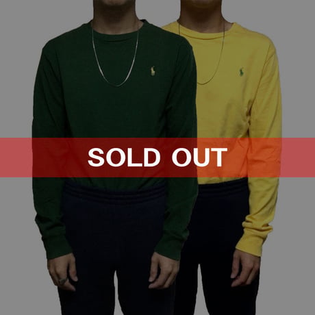 【USED】TWO-PIECE RALPH LAUREN L/S T-SHIRTS