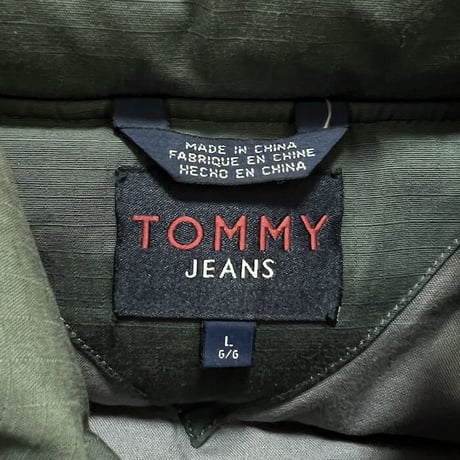 【USED】90'S-00'S TOMMY JEANS GIMMICK DESIGN DOWN VEST