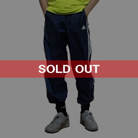 【USED】90'S ADIDAS 3-STRIPES NYLON JOGGER PANTS