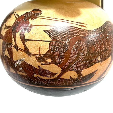 【USED】VINTAGE GREECE MUSEUM COPY CERAMIC VASE 600-575 B.C.