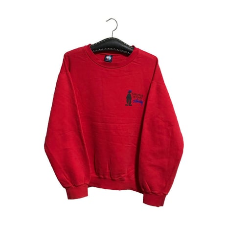 【USED】90'S STUSSY SWEATSHIRT "KNOWLEDGE IS KING"