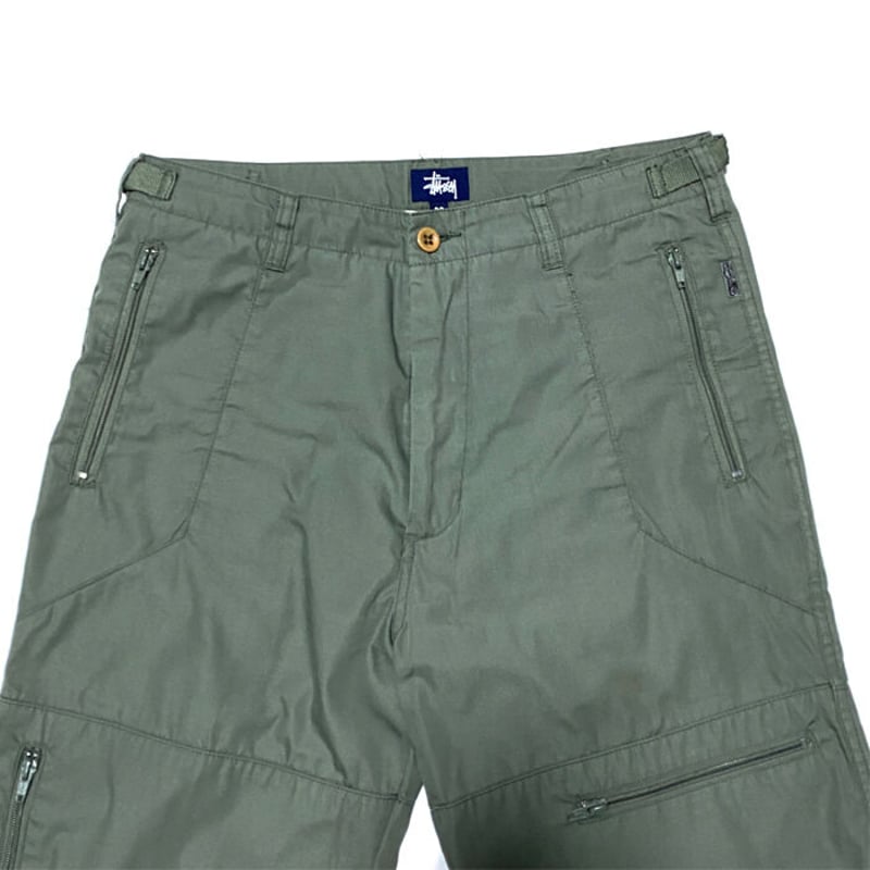 USED】00'S STUSSY FLIGHT PANTS KHAKI | KONBINI USED】00'S STUSSY FLIGHT PANTS KHAKI | KONBINI