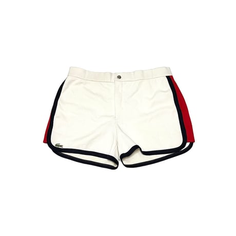 【USED】70's-80's CHEMISE LACOSTE  TENNIS SHORTS TRICOLOR