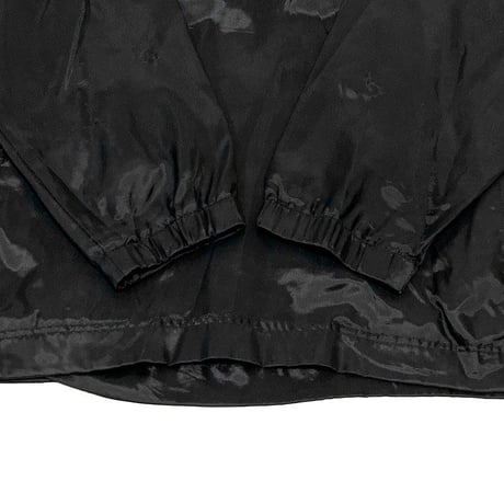 【USED】90'S NIKE CENTER LOGO HALF-ZIP NYLON JACKET BLACK