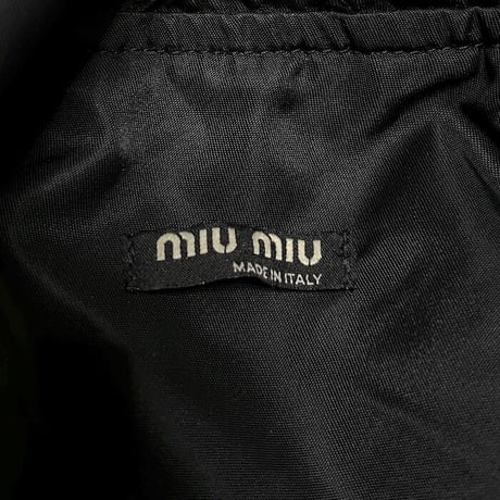 【USED】MIU MIU 2002AW NYLON BOMBER COAT