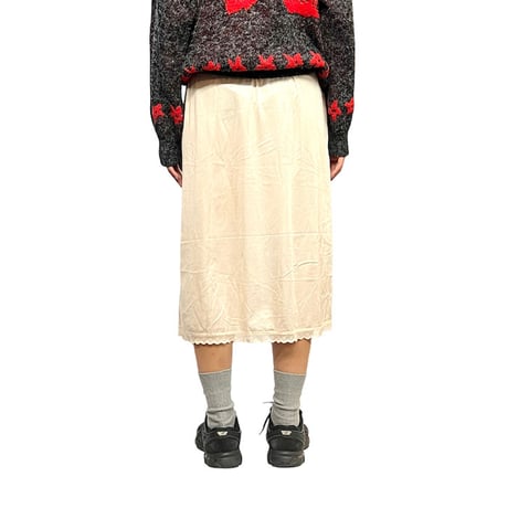 【USED】70'S Warners NYLON SLIP SKIRT BEIGE