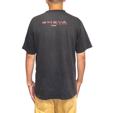 【USED】00's Lotto SHEVA Tiger Stripe Logo T-shirt