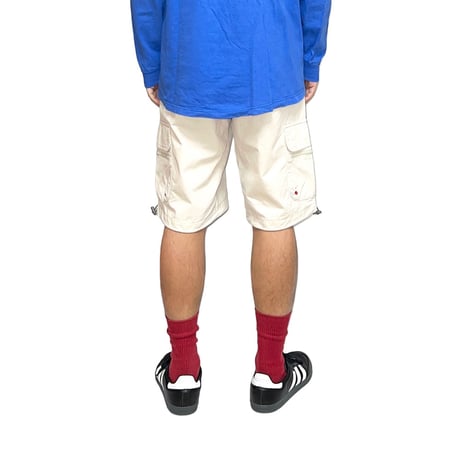 【USED】00's Timberland CARGO SHORTS OFF WHITE