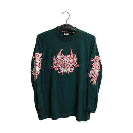 【USED】NEPAL EMBROIDERY SOUVENIR  L/S T-SHIRT