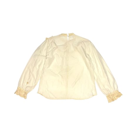 【USED】70's-80's VICTORIAN OVAL LACE BLOUSE
