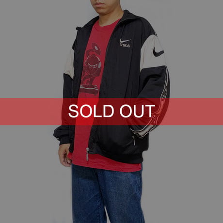 【USED】90'S NIKE USA OLD SCHOOL TRACK JACKET