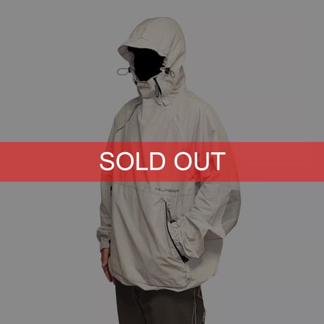 【USED】00's TOMMY HILFIGER Asymmetric Zip Anorak Jacket Fade Grey