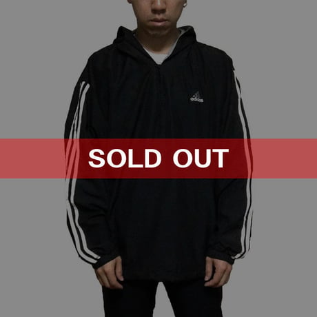 【USED】90'S ADIDAS MINIMAL LOOK HOODIE