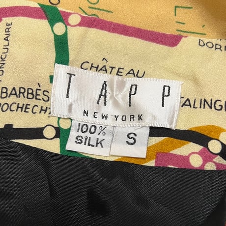 【USED】80's TAPP NEW YORK PARI METRO SILK VEST