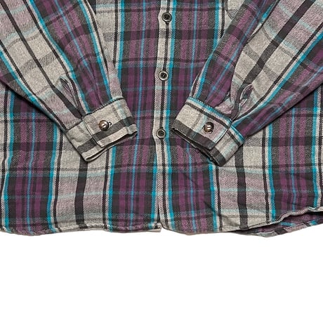 【USED】90'S STREET CULTURE CHECK SHIRT with HOOD