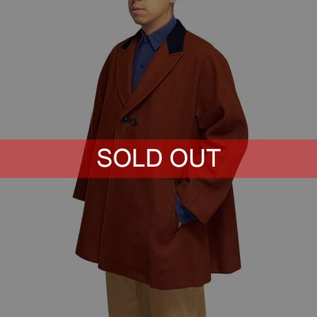 【USED】80's Y's YOHJI YAMAMOTO A-LINE PEAKED LAPEL WOOL JACKET