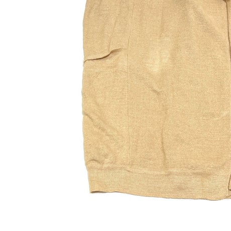 【USED】80'S AZZEDINE ALAIA LINEN KNIT LONG CARDIGAN