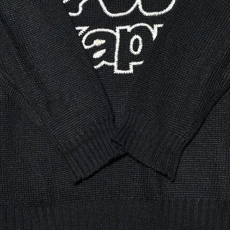 【USED】00'S KAPPA LOGO KNIT SWEATER