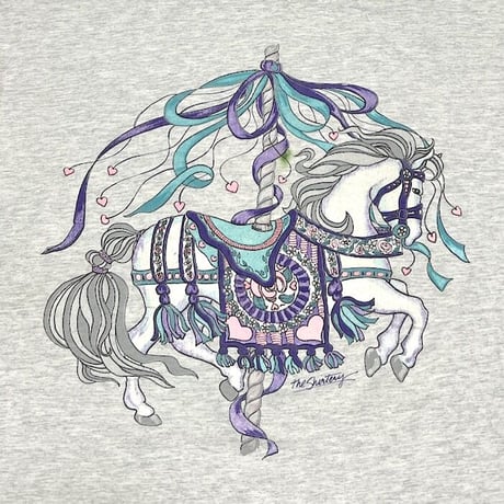 【USED】90'S MERRY-GO-ROUND HORSE T-SHIRT