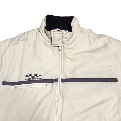 【USED】00's UMBRO Padded Track Jacket Off-White