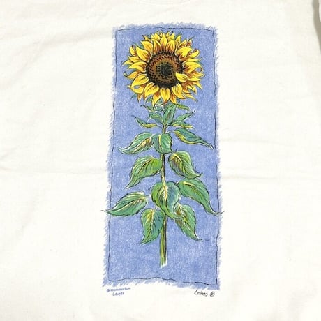 【USED】90'S SUNFLOWER SWEATSHIRT