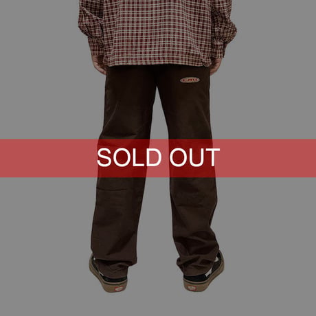 【USED】90'S CRU DESIGNS COTTON PANTS BROWN