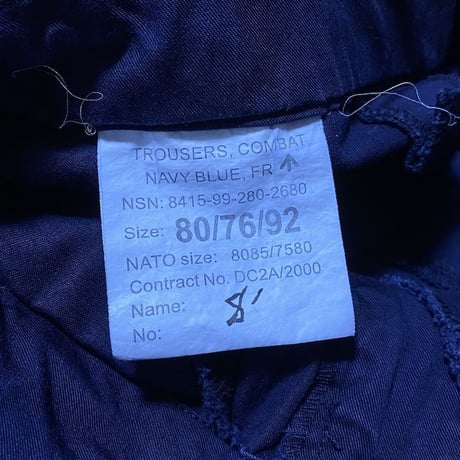 【USED】90'S-00'S BRITISH ARMY ROYAL NAVY COMBAT TROUSERS  (④ 8')