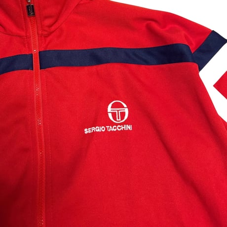【USED】80’s Sergio Tacchini Track Jacket Red Made in Italy