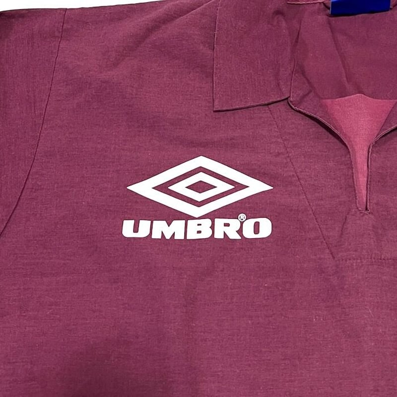 USED】90'S OLD UMBRO DRILL TOP BURGUNDY | KONBINI